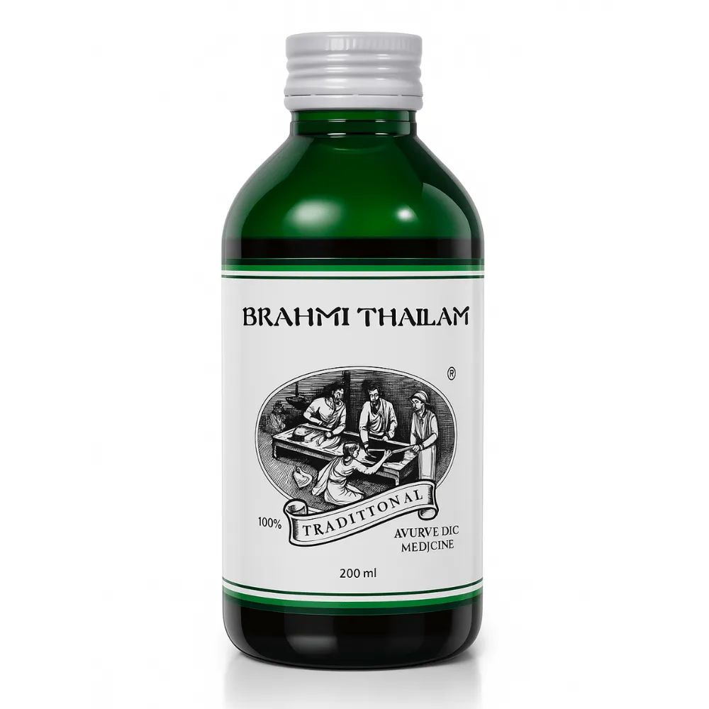 Brahmi Hair Oil – Ayurvedic Herbal Oil for Hair & Scalp Care