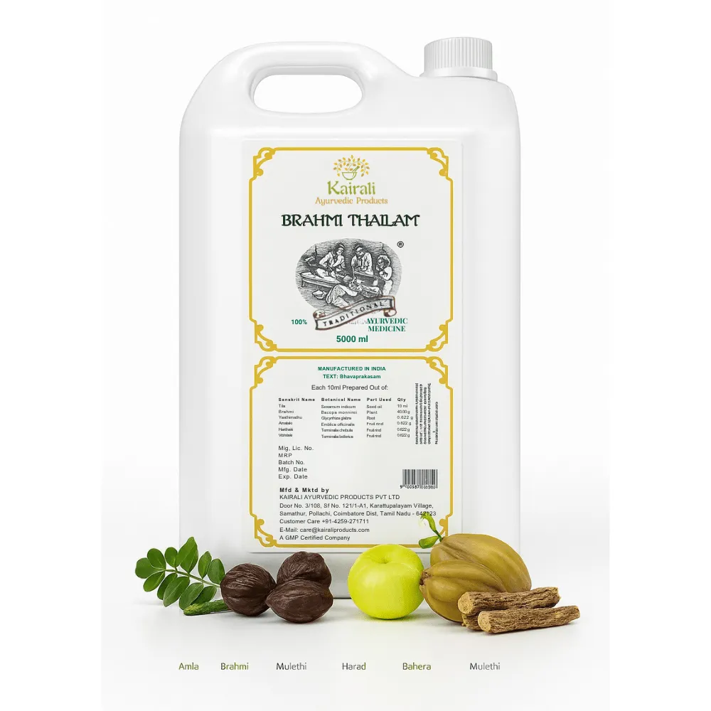 Brahmi Hair Oil – Ayurvedic Herbal Oil for Hair & Scalp Care