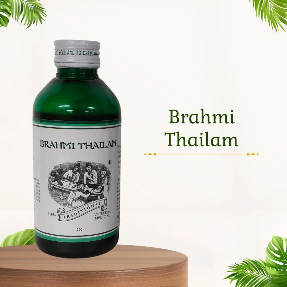 Brahmi Hair Oil – Ayurvedic Herbal Oil for Hair & Scalp Care