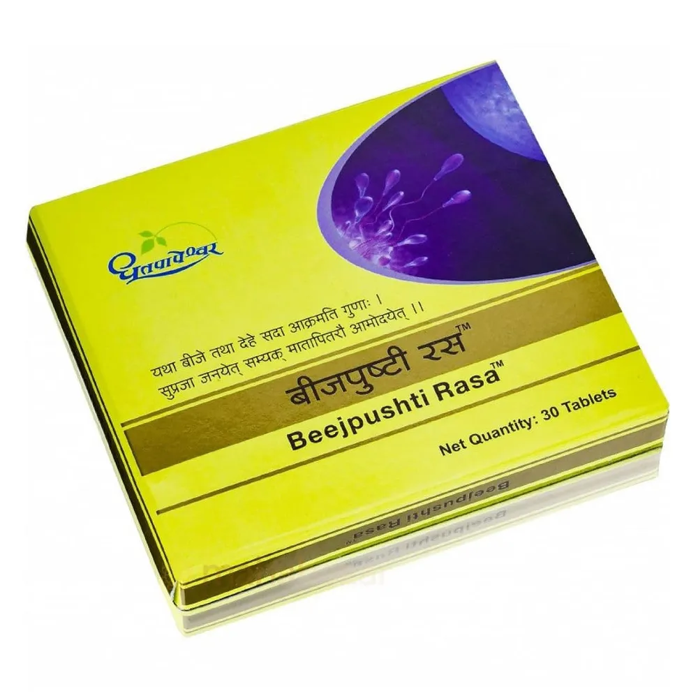 BEEJA PUSHTI RASA-DHOOTAPAPESHWAR-30 TABLETS