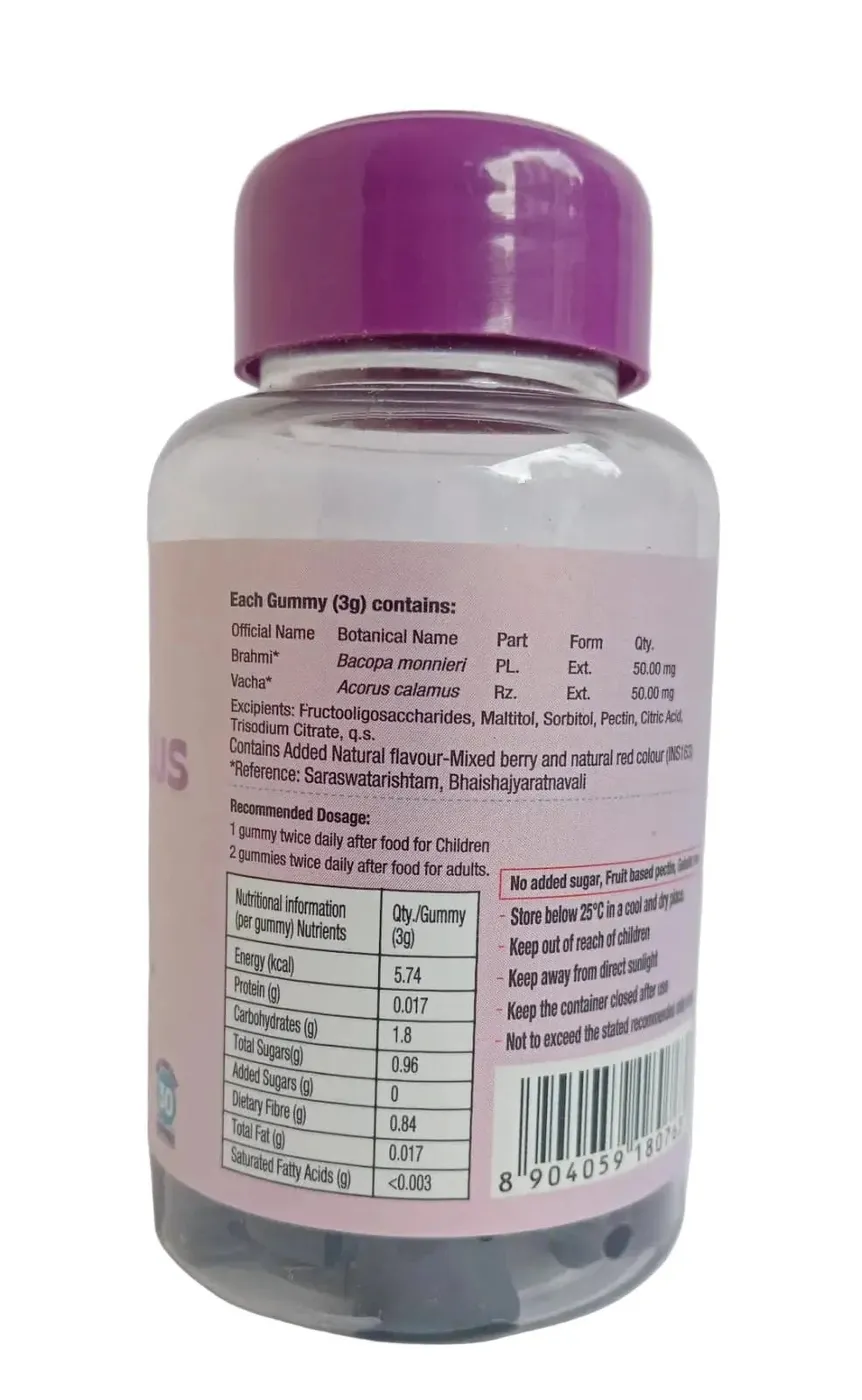 Brahmi Plus Gummies - 30Nos - Kottakkal Aryavaidyasala