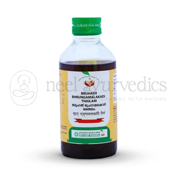 BRIHATH BHRINGAMALAKADI THAILAM 200ML - VAIDAYARATNAM