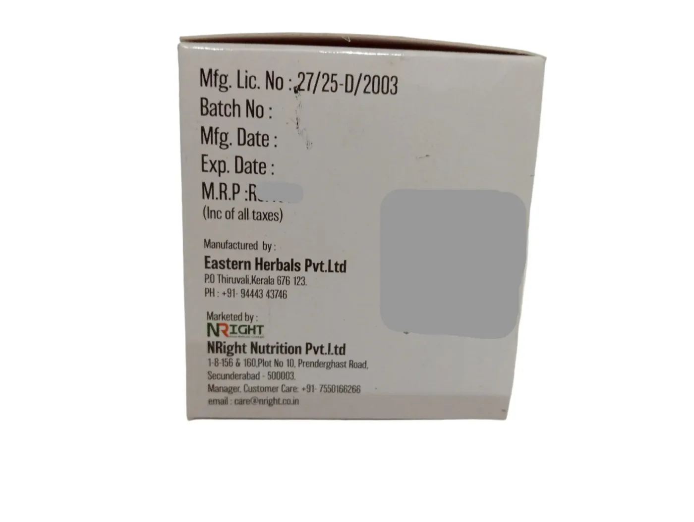 EAST BONE TABLET - NRIGHT Nutrition Pvt LTD