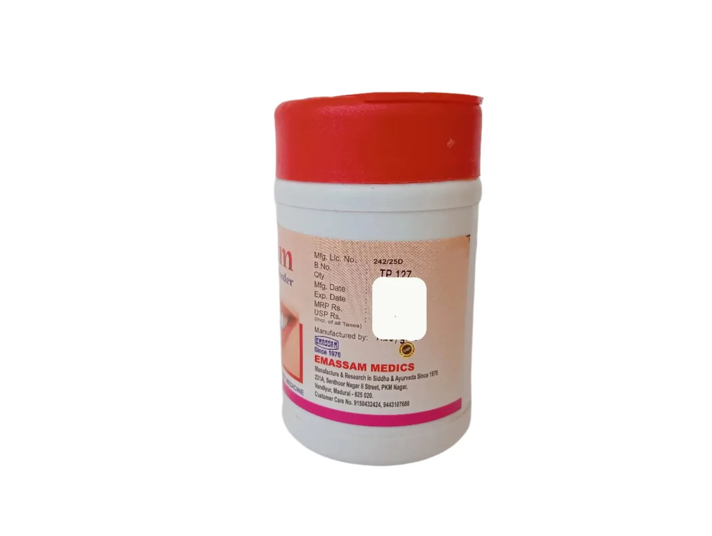 EMASSAM TOOTH POWDER - EMASSAM MEDICS - 40gm