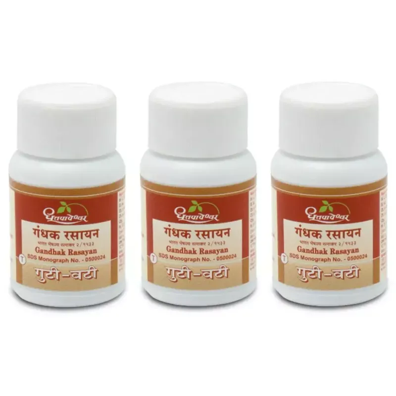 Gandhak Rasayanam 30 tablet - Dhootapapeshwar