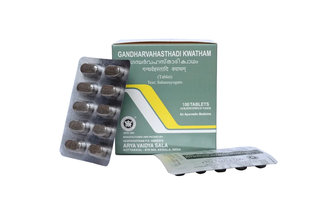 Gandharvahasthadi Kwatham Tablet - 100 Nos - Kottakkal