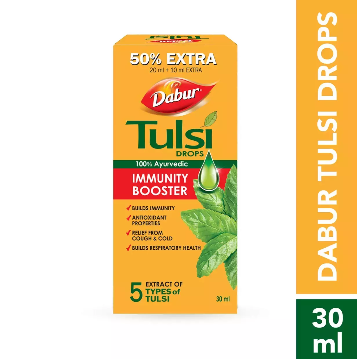 Dabur Tulsi Drops – Ayurvedic Immunity Booster (30 ml)