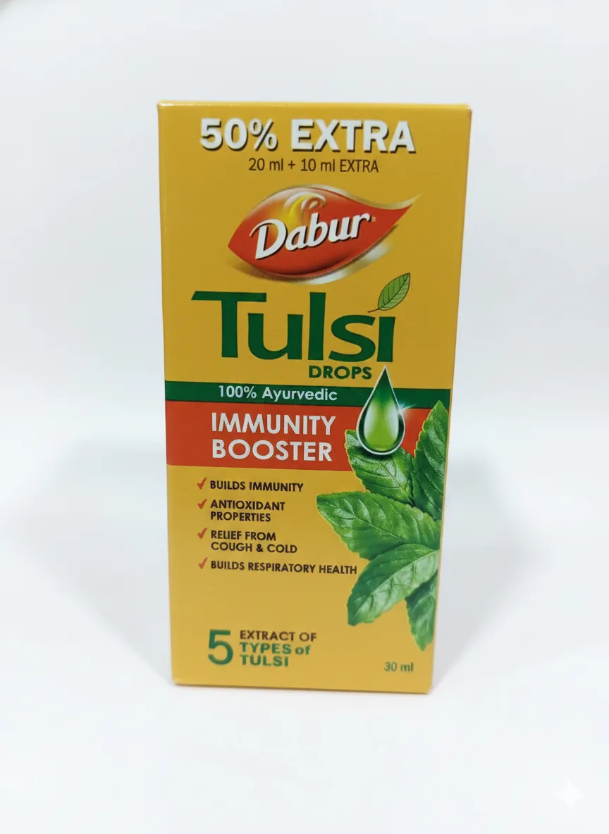 Dabur Tulsi Drops – Ayurvedic Immunity Booster (30 ml)