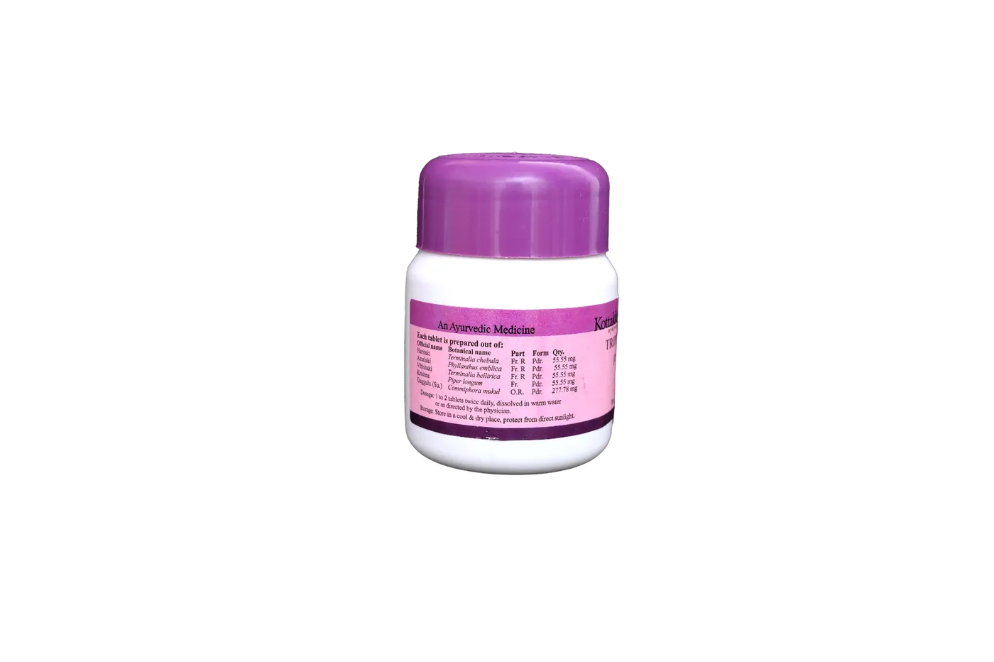Triphalaguggulu Tablet - 60Nos - KOTTAKKAL