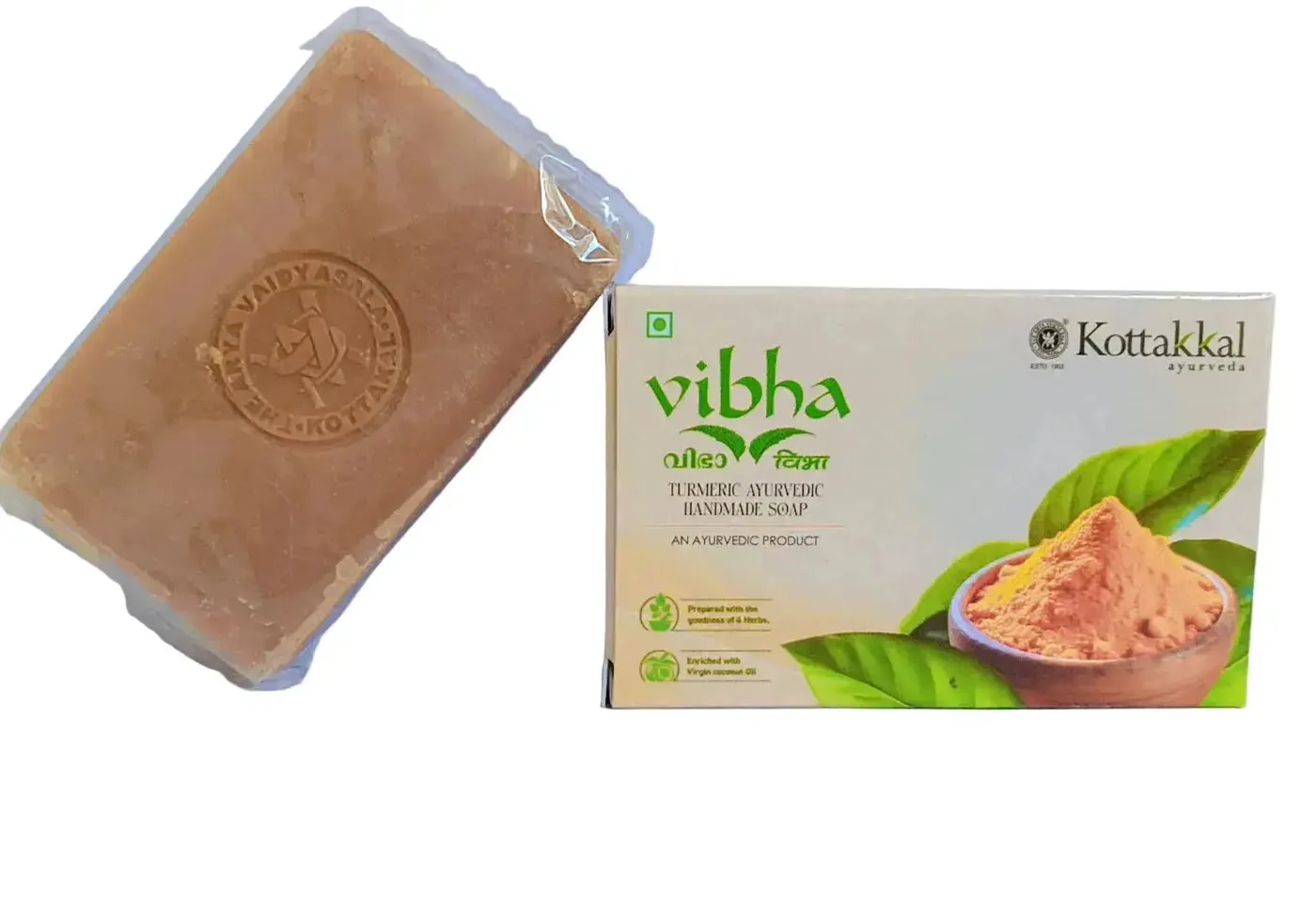 Vibha Turmeric ayurvedic Handmade Soap-75gsm -kottakkal